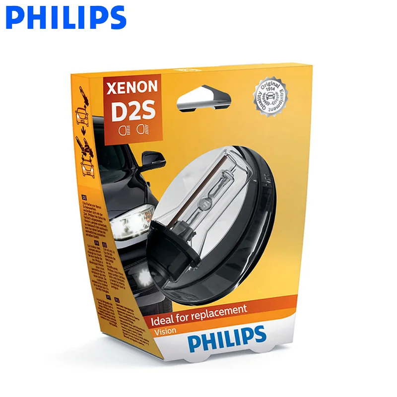 Ламсветильник Philips Vision D2S Автомобильная ксеноновая 35 Вт 4200 к | Автомобили и