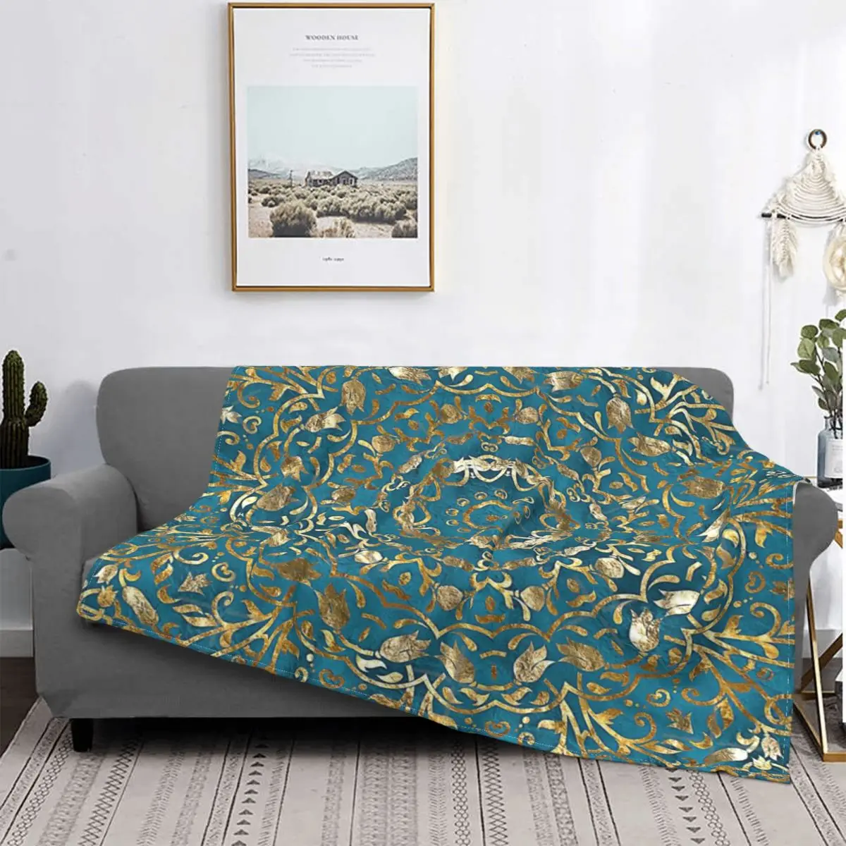 

Manta de Mandala de estilo marroquí, colcha de cama, alfombra a cuadros, colcha de muselina 135, mantas para camas