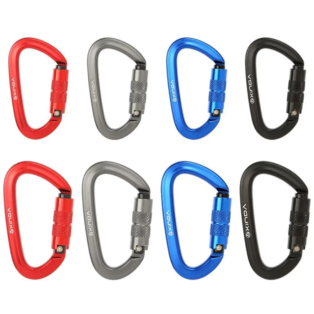 

Профессиональный карабин для скалолазания на открытом воздухе, D-образный алюминиевый сплав, безопасный замок, инструменты для скалолазани...