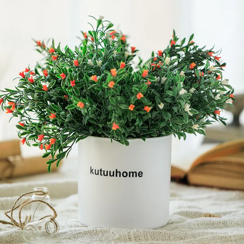 

kutuuhome Artificial Flowers Plants Home Decoration Artificial Plants Flowers Desktop Decoration Environmental