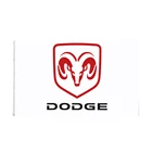 Белый Автомобильный флаг Dodge 3x5 футов