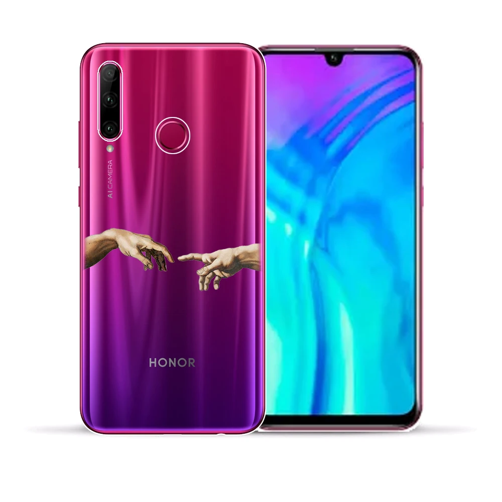 Роскошный прозрачный силиконовый чехол для Huawei Honor 10 20 Lite Pro 20i 10i 9X 8X Mate 30 |