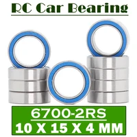 6700rs bearing 10pcs 10x15x4 mm abec 3 hobby electric rc car truck 6700 rs 2rs ball bearings 6700 2rs blue sealed
