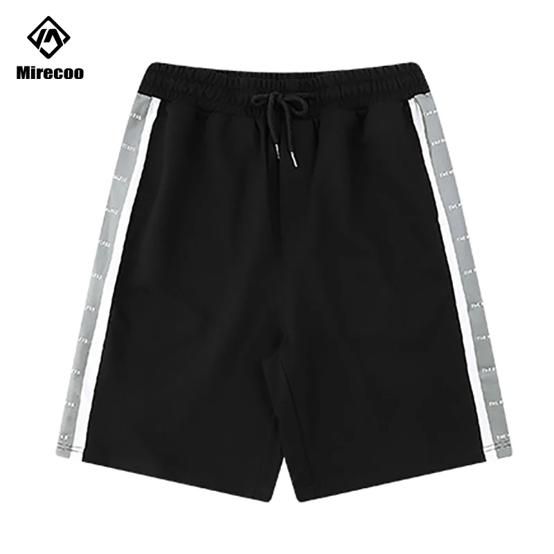 

2020 Side Letter Hip Hop Shorts Streetwear Harajuku Jogger Shorts Summer HipHop Men Track Short Sweatpant Pocket Cotton Casual