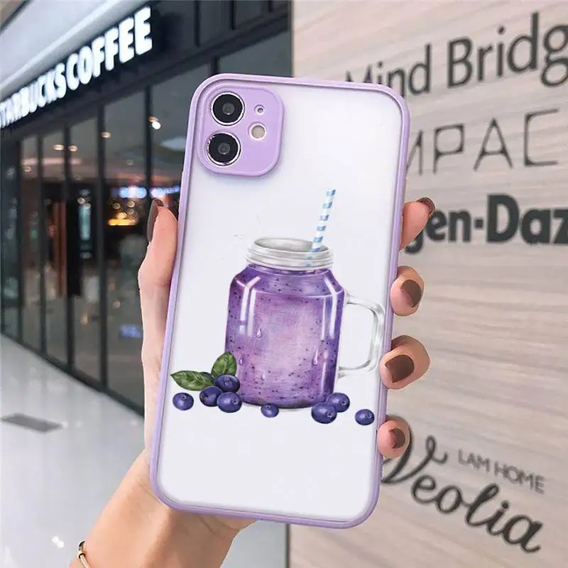 

Lemon refreshing drink red wine Phone Cases matte transparent For iphone 7 8 11 12 plus mini x xs xr pro max cover