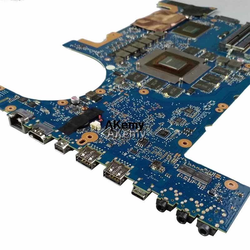 Akemy G752VS Mianboard For Asus G752VM G752VML G752VS G752VSK Motherboard i7-6700HQ GTX 1070M/8GB GPU 100% Work