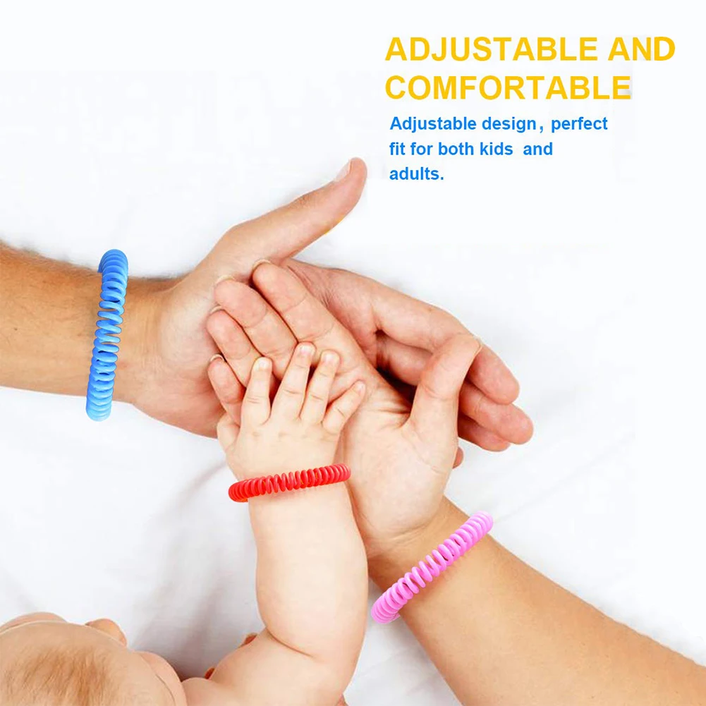 

Mosquito Repellent Bracelet Outdoor Anti Insect Wristband Outdoor Phone Cord Multicolor Pest Control