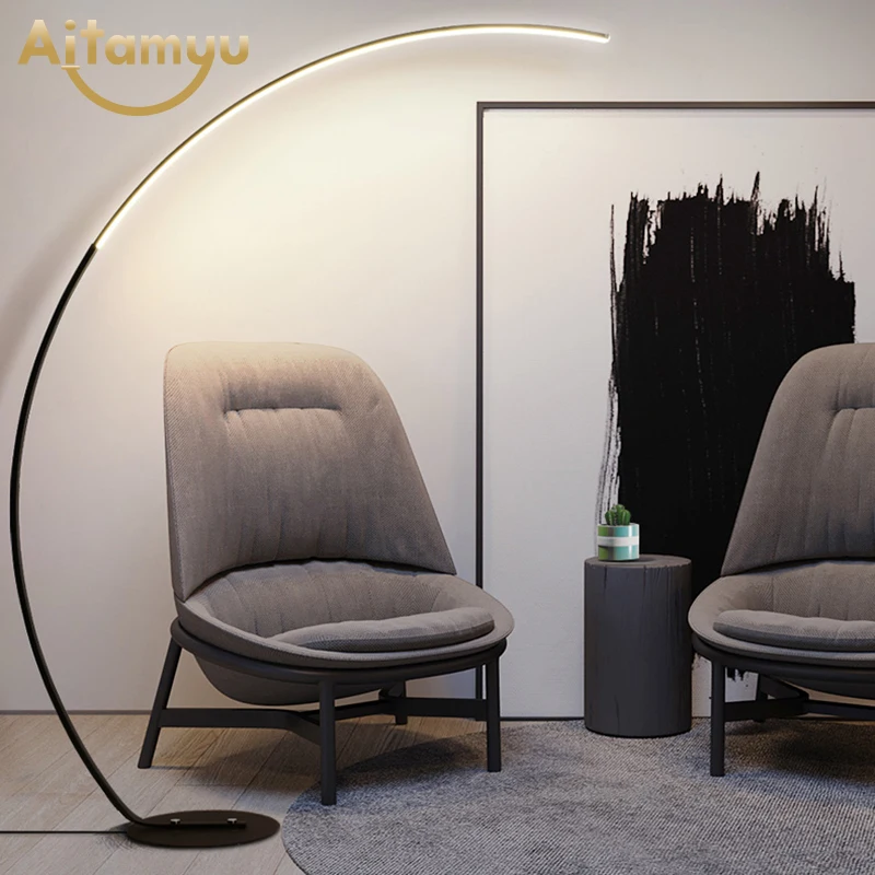 Колонка светодиодная Торшер Современная стоящая лампа простые Торшеры для