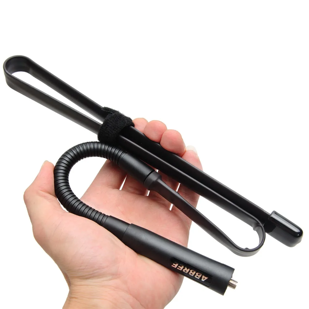 ABBREE AR-152G Gooseneck 88 см SMA-Female 144/430 МГц VHF UHF Двухдиапазонная тактическая антенна для Baofeng UV-5R UV-82 рация