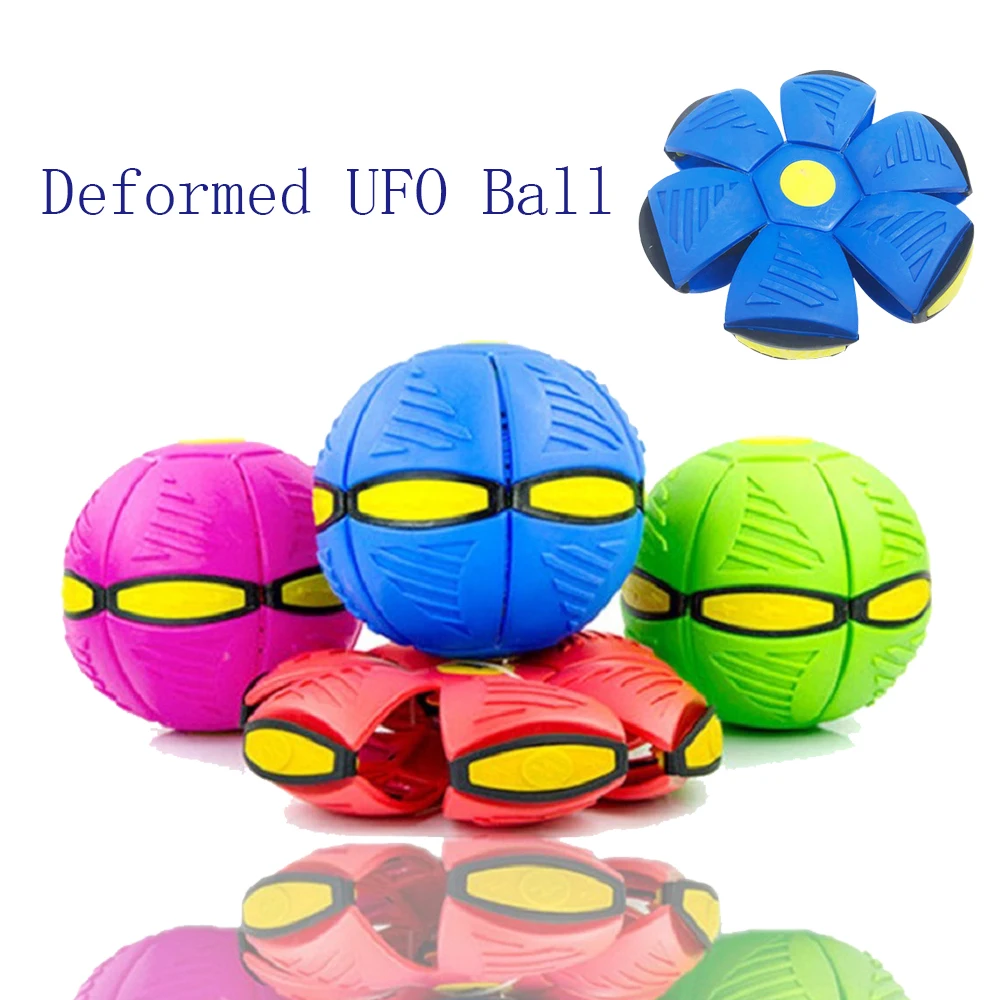 Kids Flat Throw Disc Ball Flying UFO Magic Balls With Led Light For Children's Toy Balls Boy Girl Outdoor Sports Toys Gift