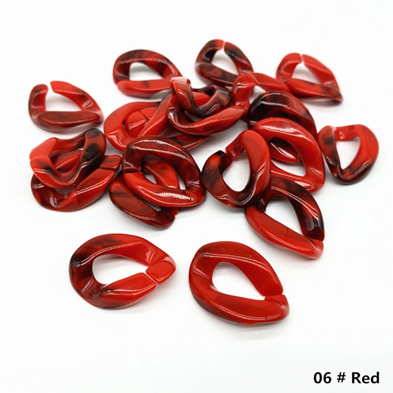 20 шт. 17x23 мм акриловые Звенья из бисера звено аксессуары для изготовления