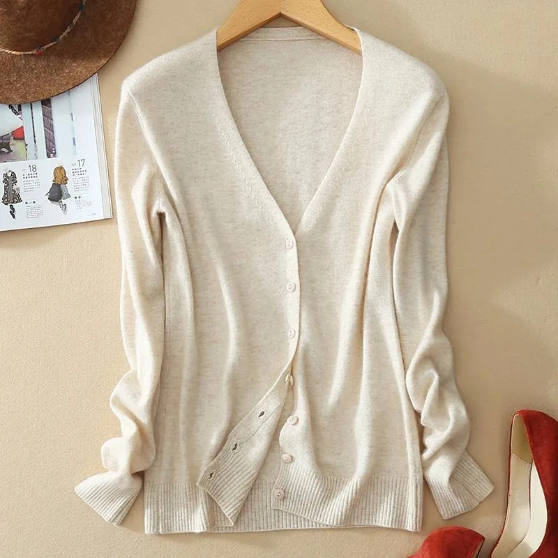 2019 весеннее и осеннее пальто женский свободный свитер с длинным рукавом Женский