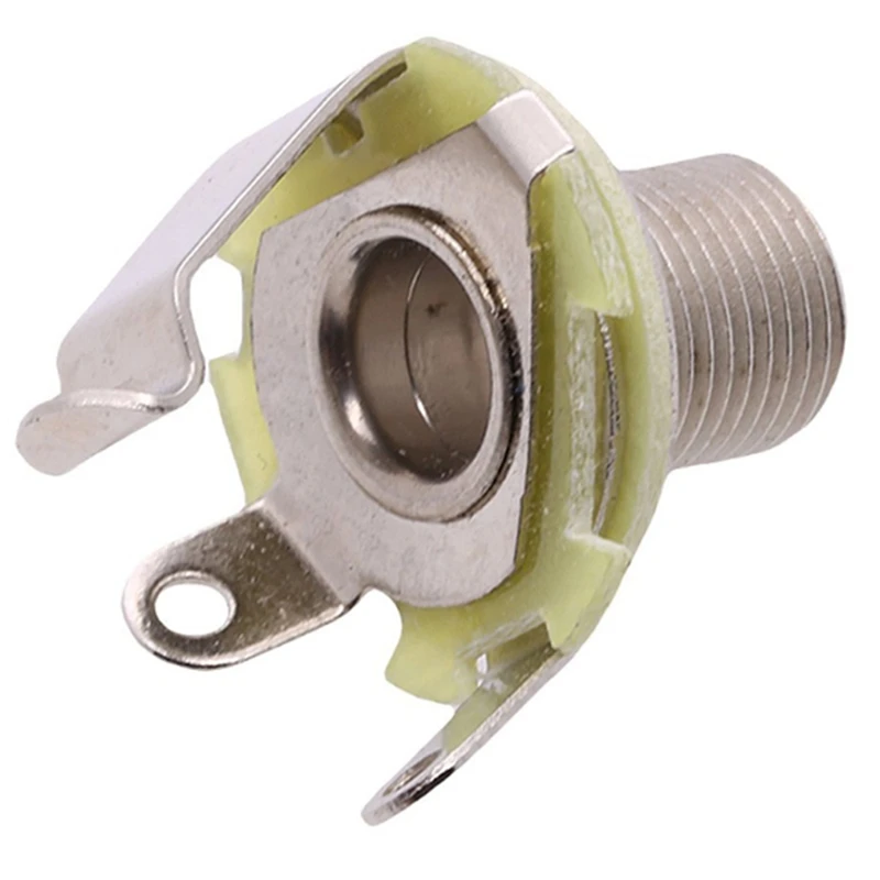 

Hot-10Pcs Full-Contact Output Jack for Guitar/Bass, with Mounting Hardware