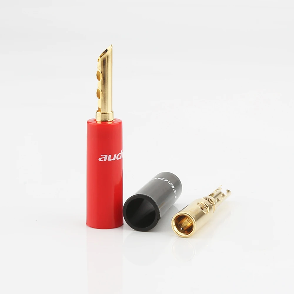 

8pcs 24k gold plated BFA 4mm Banana Plug Z type banana Connector