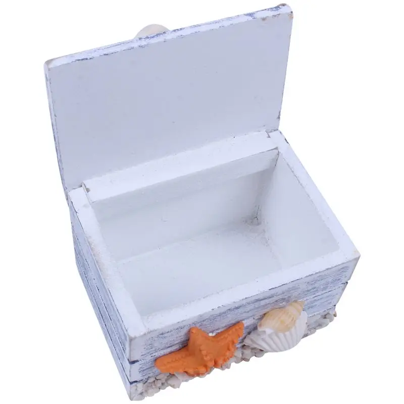 Новый мини морской деревянный пиратский ящик для хранения ювелирных украшений