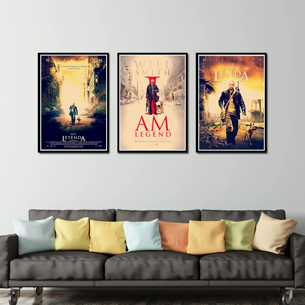 

I Am Legend Poster Decorative DIY Wall Canvas Sticker Home Bar Art Posters Decor