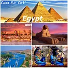 Acient, Египет, дневной пейзаж пирамиды Гизы, Большой Сфинкс гизы, роскошр, Каир, Нил для украшения стен