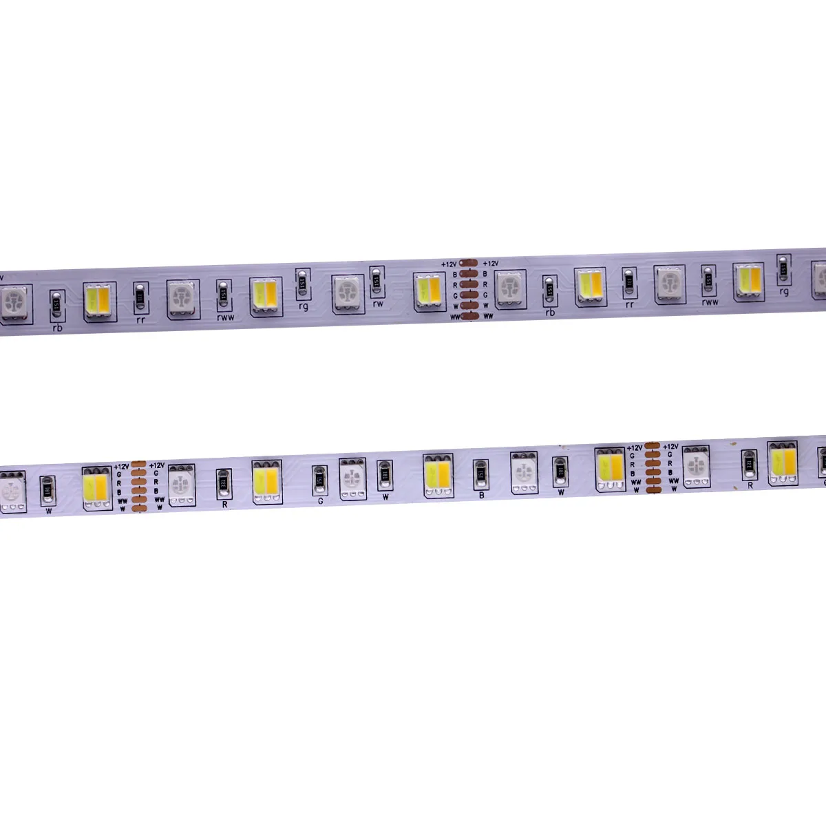 RGB CCT 5050 SMD Светодиодная лента двухцветная RGBW полноцветная и двойная белая