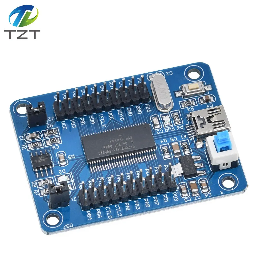 Материнская плата TZT EZ USB FX2LP CY7C68013A с макетная логический анализатор