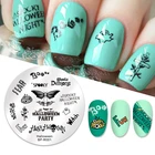 Штамповочные пластины BORN PRETTY для Хэллоуина, цветочный рисунок мандалы с драгоценными камнями, инструменты для печати трафаретов