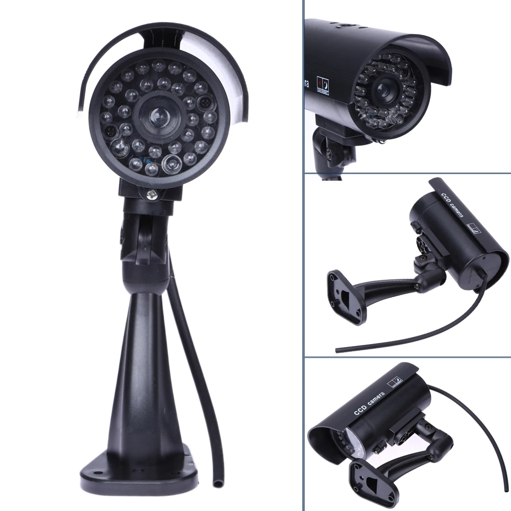ABS Material Outdoor Indoor Fake Surveillance Security Dummy Camera Night CAM Blinking LED Light Both indoor and outdoor USE |