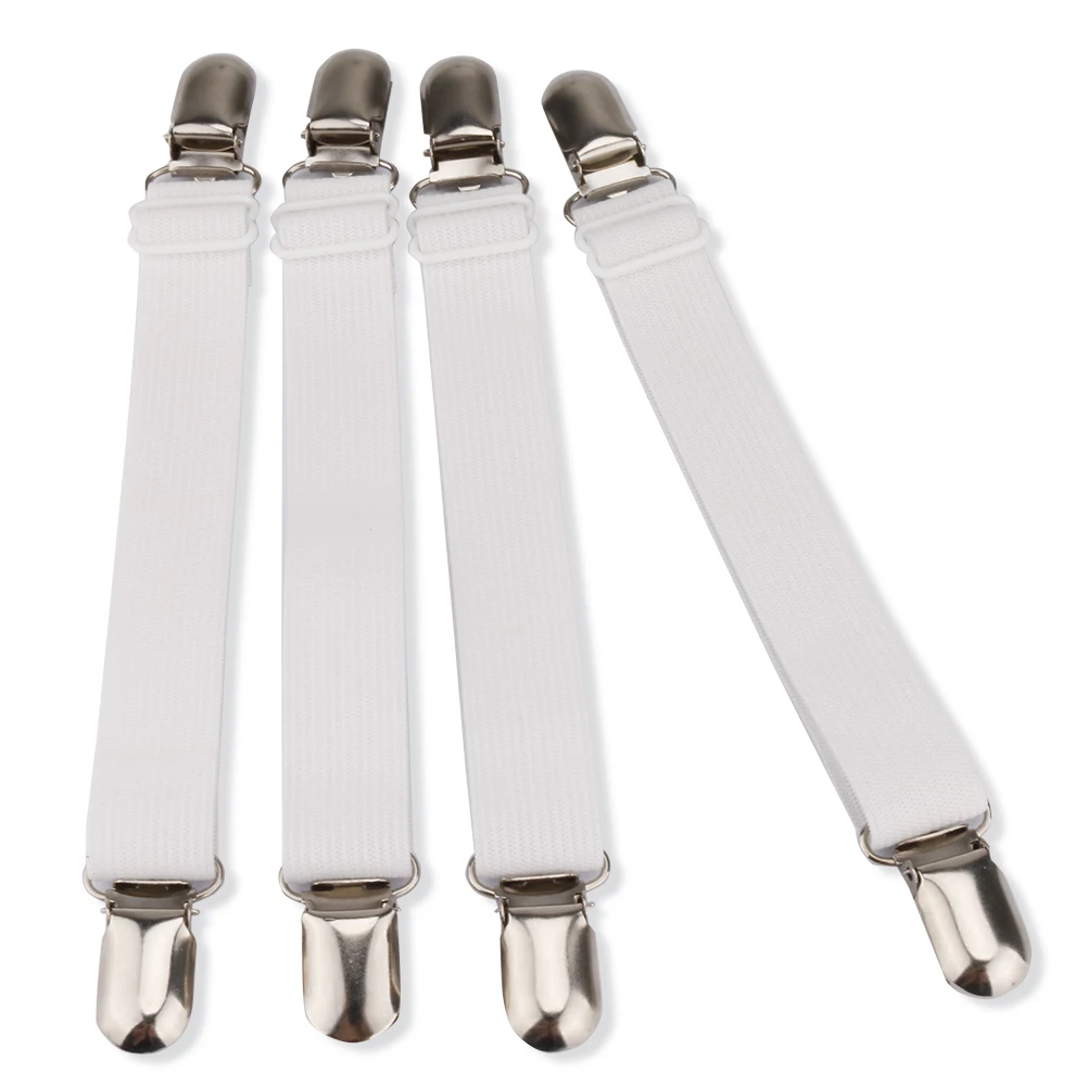 Черный белый набор из 4 кроватей для матрасов зажимы наматрасников крепежные