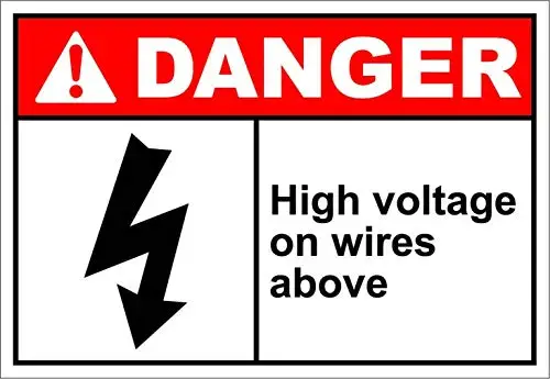 

Funny Vintage Metal Wall Tin Sign 8x12,High Voltage On Wires Above Danger,Plaque Home Decor Warning Garage Gifts Garden Fashion