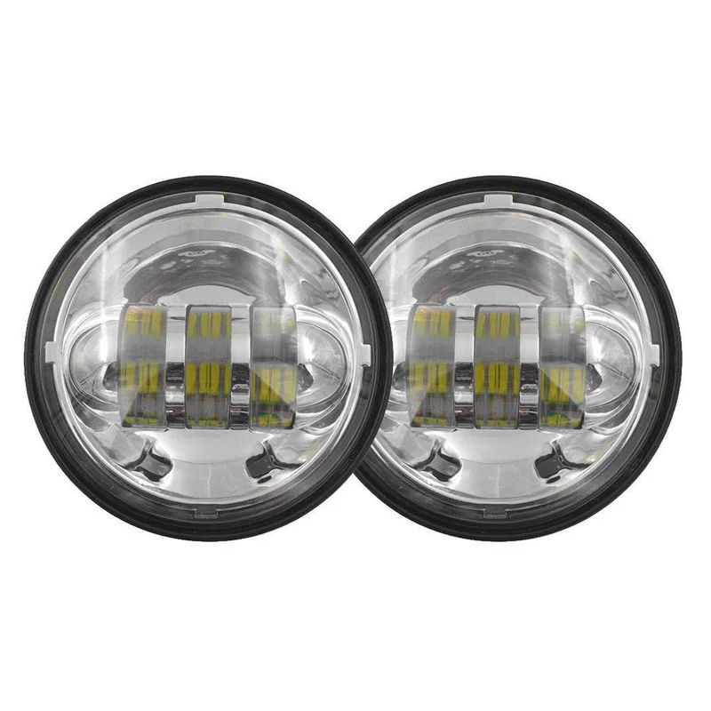 

1Pair 4.5" 4 1/2 inch 6000K Motorcycle LED Passing Fog Light Lamps for Motorbike with 4.5Inch LED Fog Light