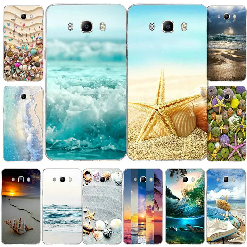 Чехол для Samsung Galaxy A3 A5 A7 J1 J2 J3 J5 J7 2016 2017 мягкий чехол из ТПУ с красочными ракушками