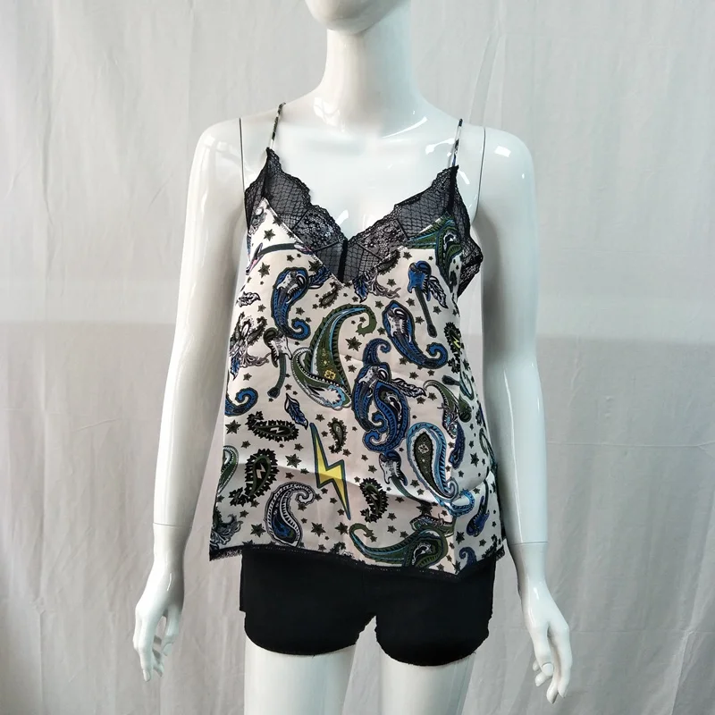 

Design Viscose Camisole Women Wear Sexy Viscose Sling