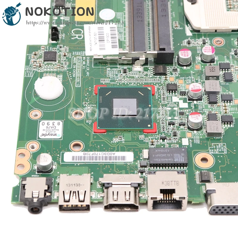 Материнская плата NOKOTION 747137-501 747137-001 для ноутбука HP Touchsmart 15-D 250 G2 HM77 GMA HD4000 DDR3 |
