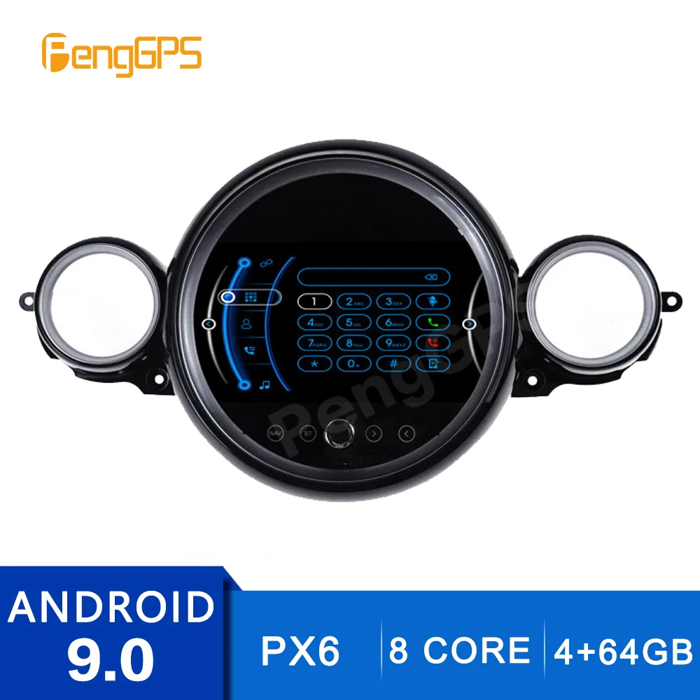 9 дюймов 4 + 64G 2 Din стерео Android 0 для BMW Mini R56 R60 Cooper 2007 2014 gps навигация dvd плеер радио