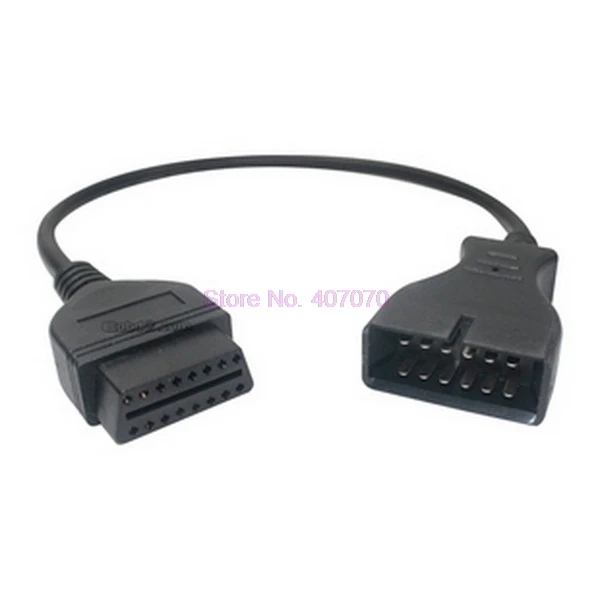 50% стоимость доставки 20 шт 12 Pin папа к OBD OBD2 OBDII DLC 16 Женский адаптер автомобильного