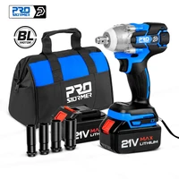 21v impact wrench brushless cordless electric wrench power tool 320n m torque rechargeable extra battery avaliable by prostormer