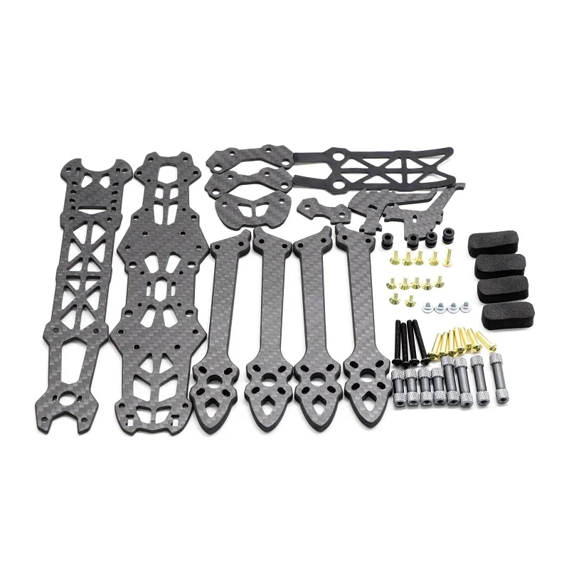 Mark 4-Dron de carreras FPV, de 5 pulgadas cuadric&oacute;ptero, 225mm/ 6 pulgadas, 260mm / 7 pulgadas, 295mm con brazo de 5mm, marco de estilo libre para Gallo, 230mm-5