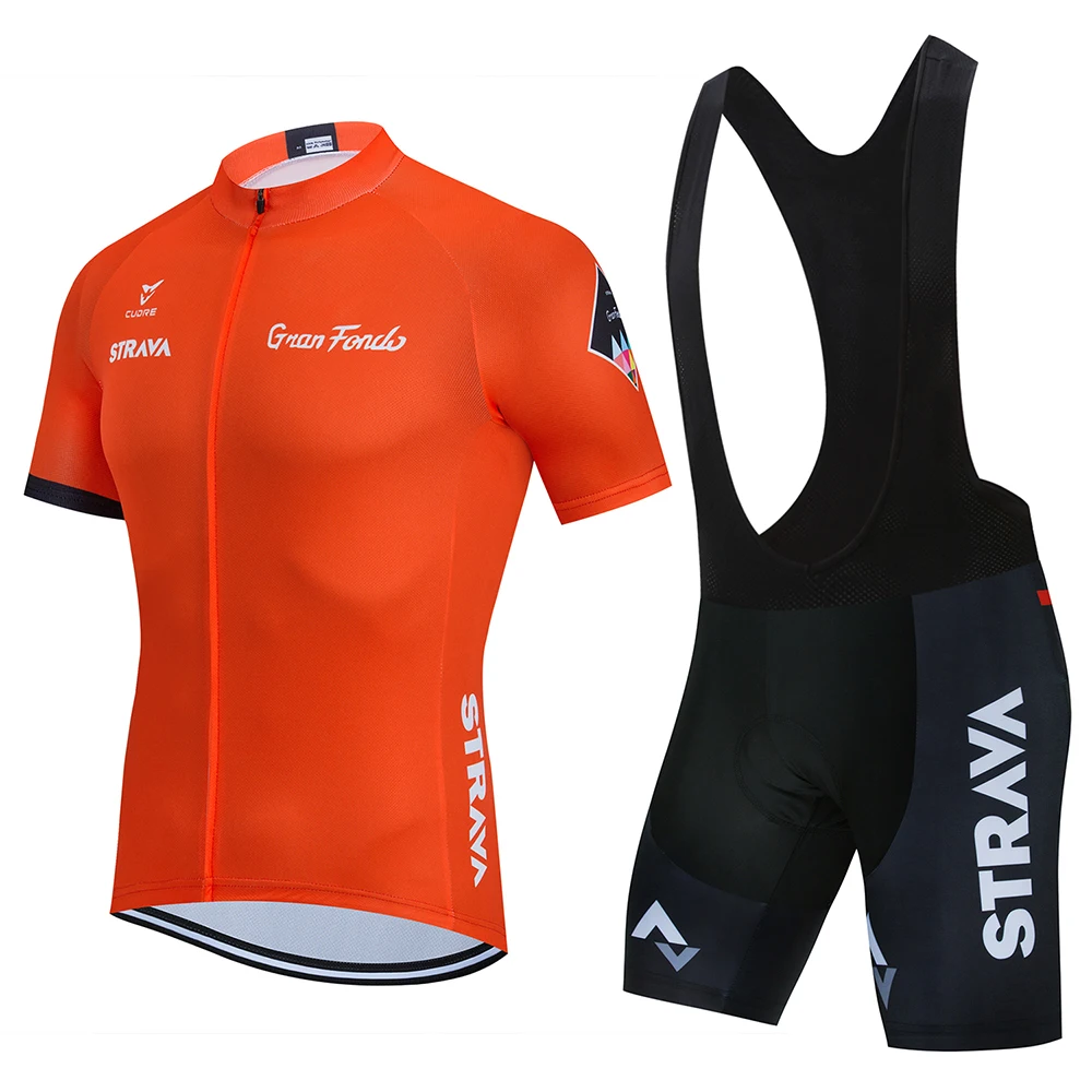 Polychromatic STRAVA Pro велосипедные команды с коротким рукавом Майо Ciclismo мужские Джерси