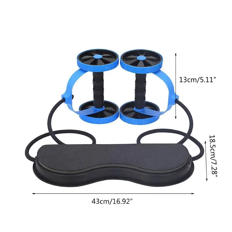 

AB Wheels Roller Tool For Muscle Stretch Elastic Abdominal Resistance Pull Rope