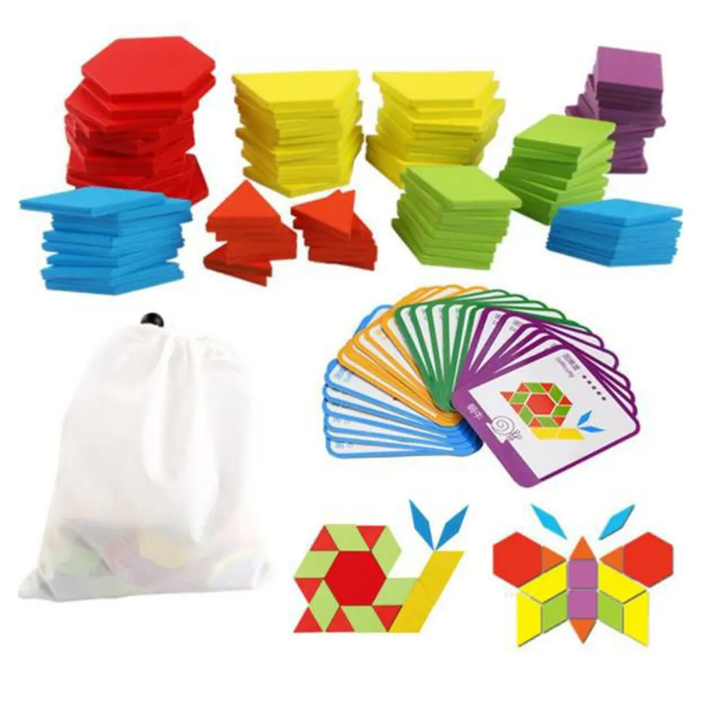 

Креативные детские развивающие игрушки, 155 деталей, креативная головоломка, игрушка, красочные строительные блоки