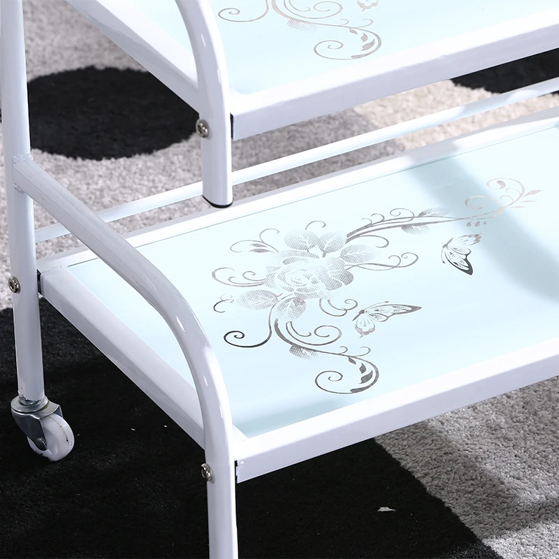 Тележка для салона красоты трехуровневая полка с выдвижным ящиком |