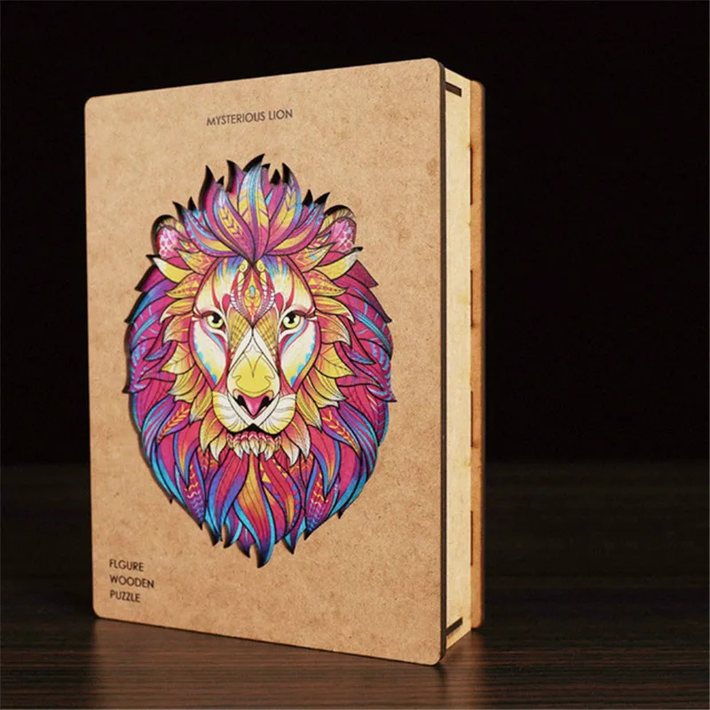 

2021 Wooden Puzzle Toys for Kids Adult Family Game Wood Jigsaw Puzzles 3D Animal Unique Montessori Educational Toy