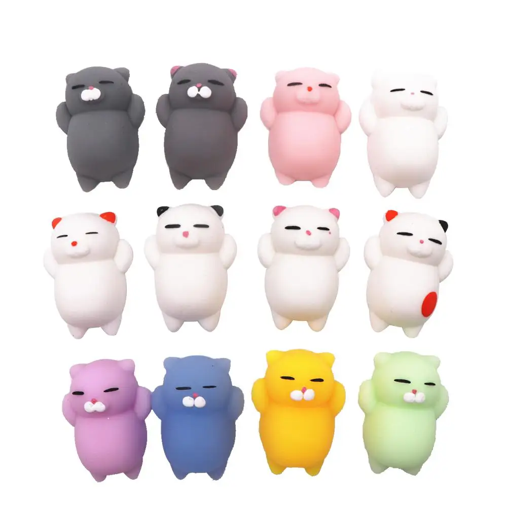 Cute Cartoon Squishy Doll Depression for KIds Cat Mobile Phone Small Animal Squeezing Music Vent Toy | Игрушки и хобби