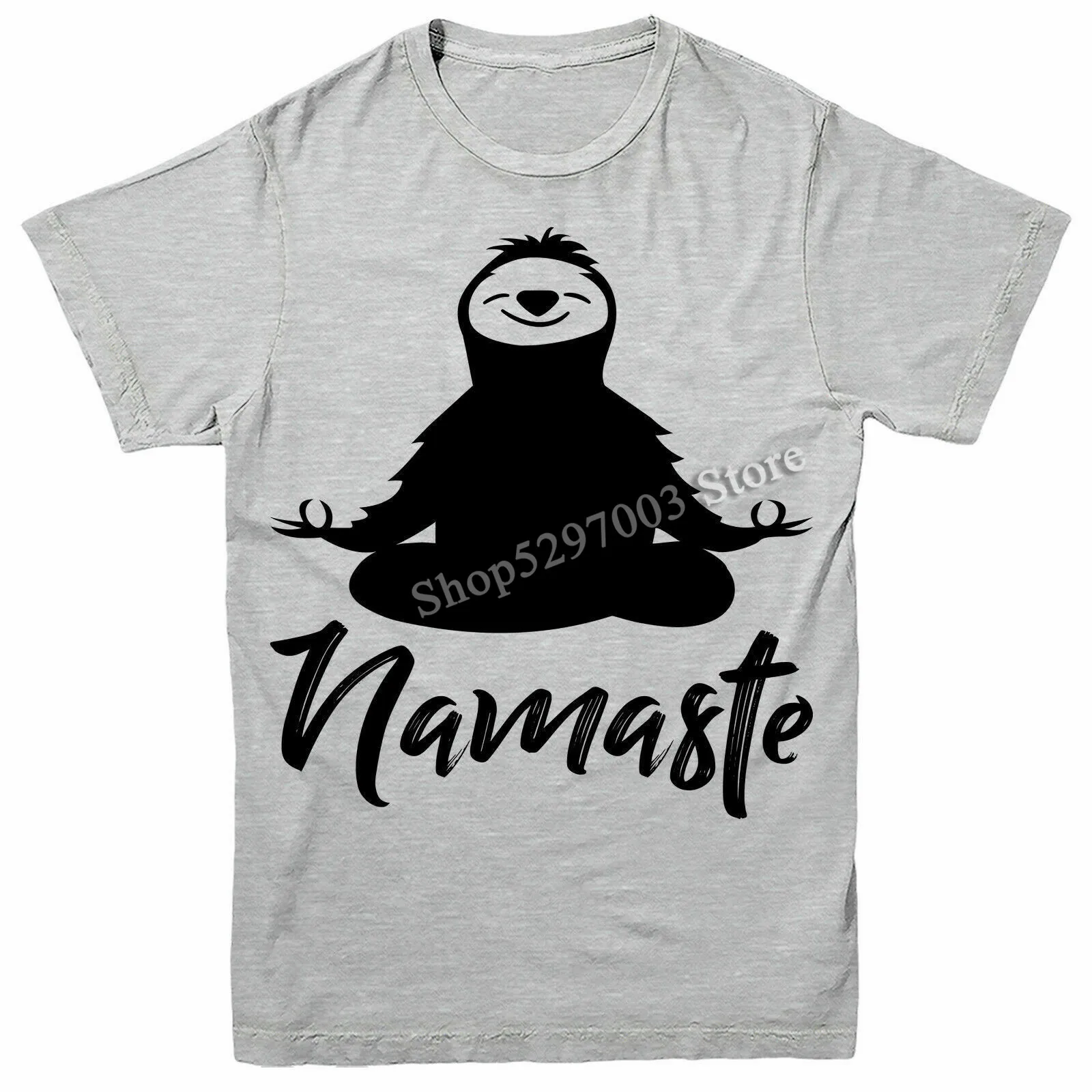 Футболка для йоги Namaste симпатичная ленивая футболка медитация взрослых и детей