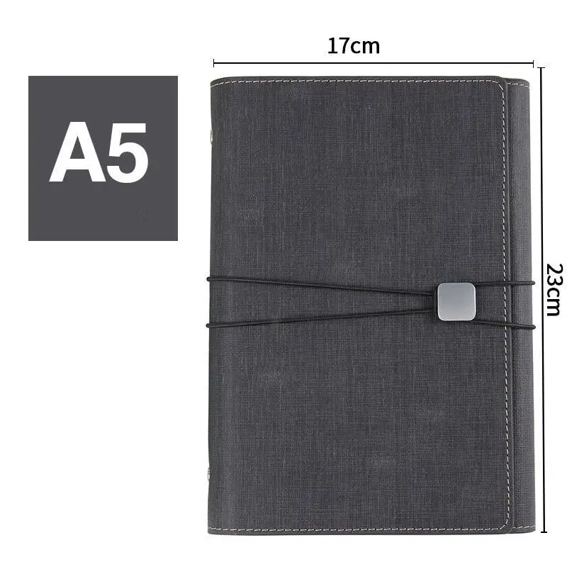 Блокнот кожаный на спирали в деловом стиле А5 дневник твердом переплете