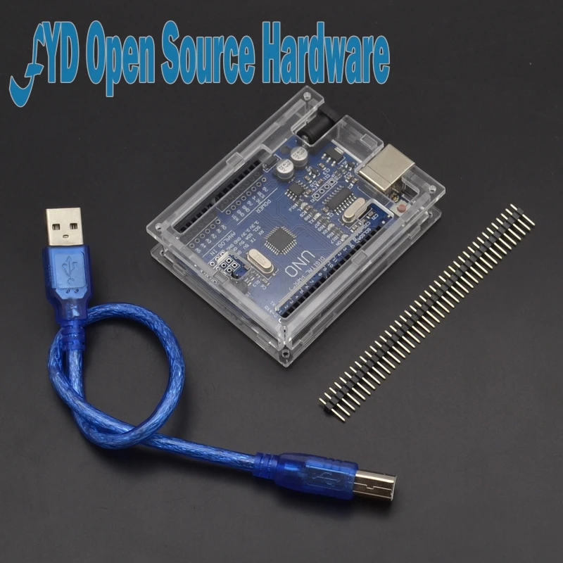 1 комплект CH340G MEGA328P для UNO R3 USB кабель ATMEGA328P AU + чехол|uno ch340g|uno r3 for arduinouno mega328p |