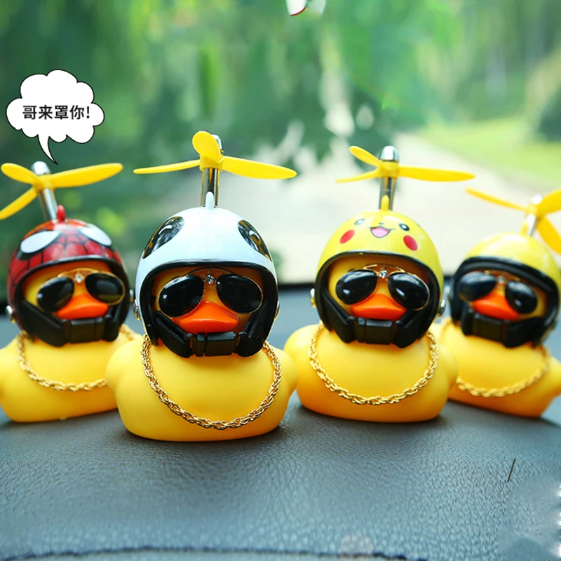 Bell With Light Small Yellow Broken Wind Duck Helmet Mountai