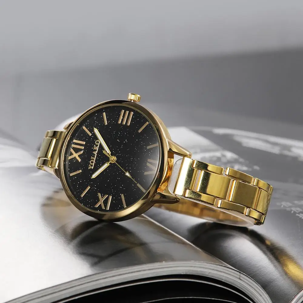 Новинка женские часы YOLAKO браслет кварцевые наручные Relogio Feminino Diamond Reloj Mujer горячая