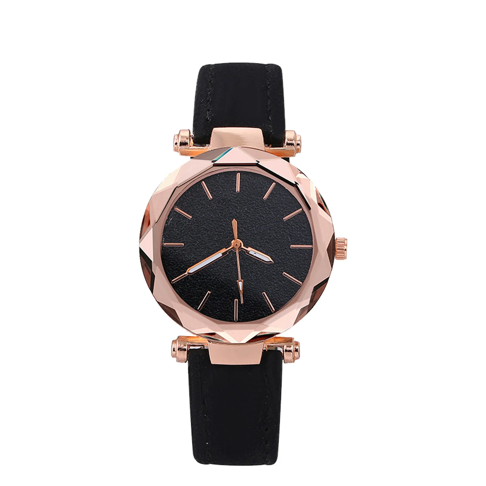 

Fashion Casual Women Watches Sky Twinkling Dial Leather Strap Watches Ladies Quartz Analog Decoration Bracelet Reloj Mujer