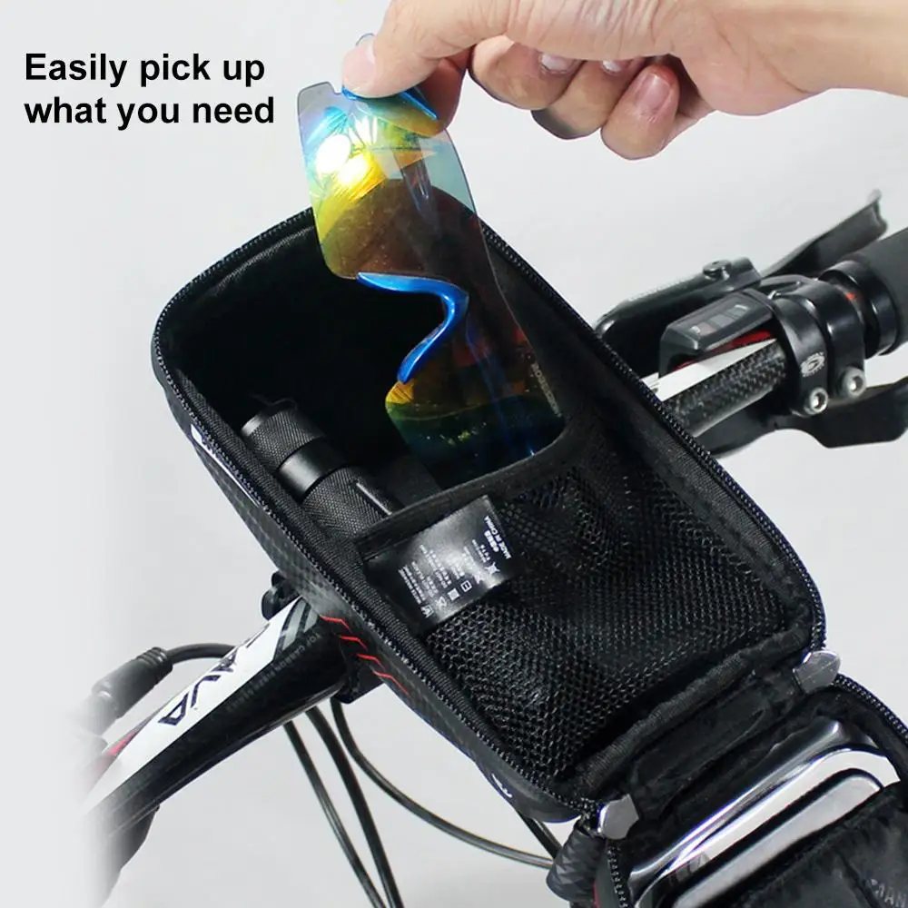 

Bicycle Handlebar Bag Mobile Touch Screen Mobile Phone Package Rain MTB Bike Road Bike Front Tube Bag Sensitive Touch Screen