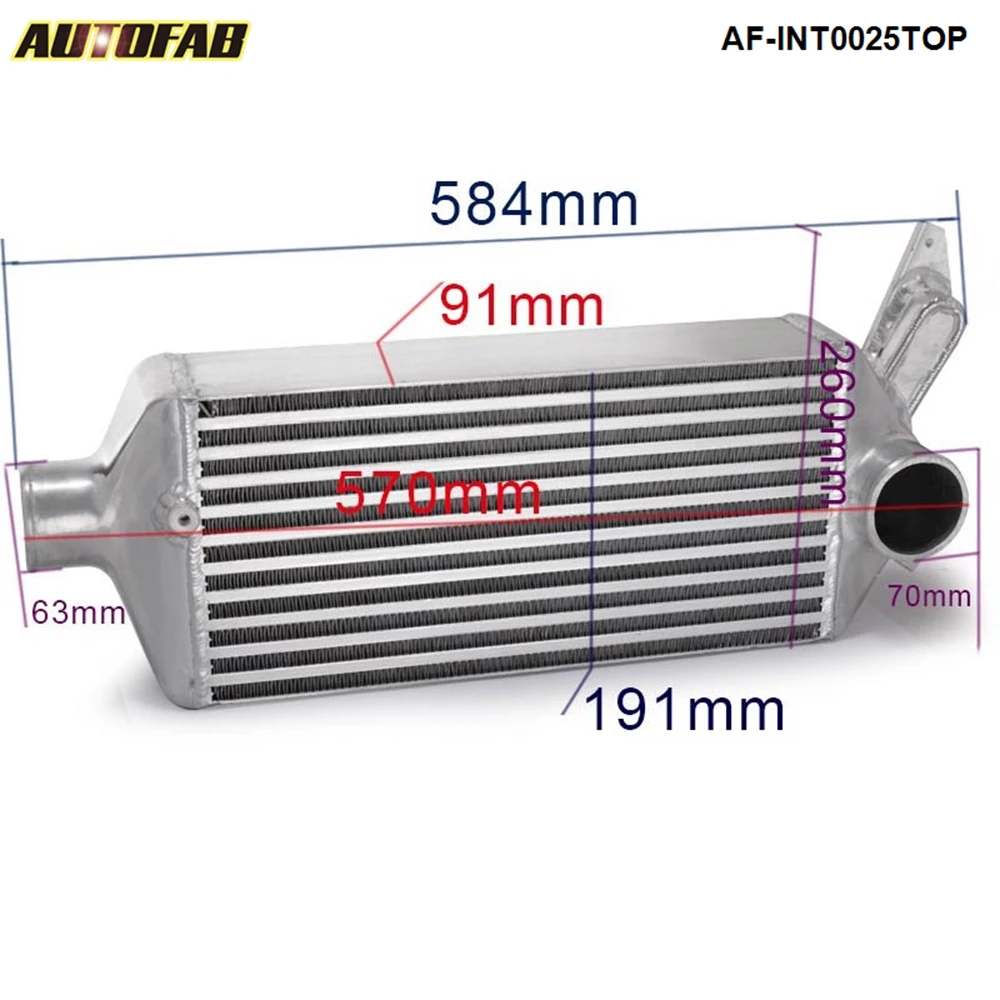 T6061 полный Алюминий производительность спец. Охладитель ТУРБО интеркулера для 08