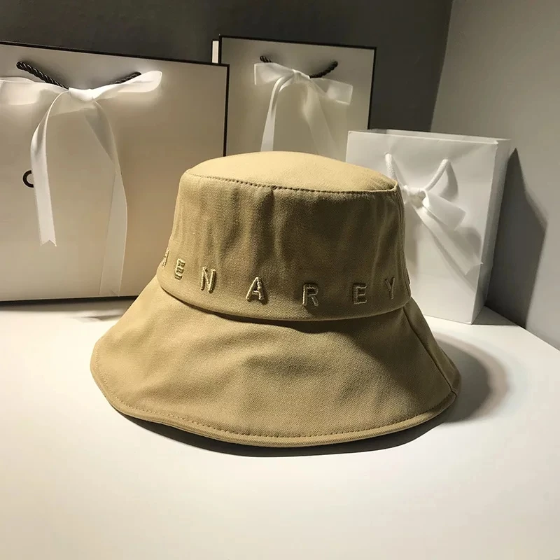 

Bucket Sun Hats Bucket Men Men Women Fisherman Hats Cotton Letter Sun Hat Panama Bucket Cap Female Summer Fashion Basin Caps